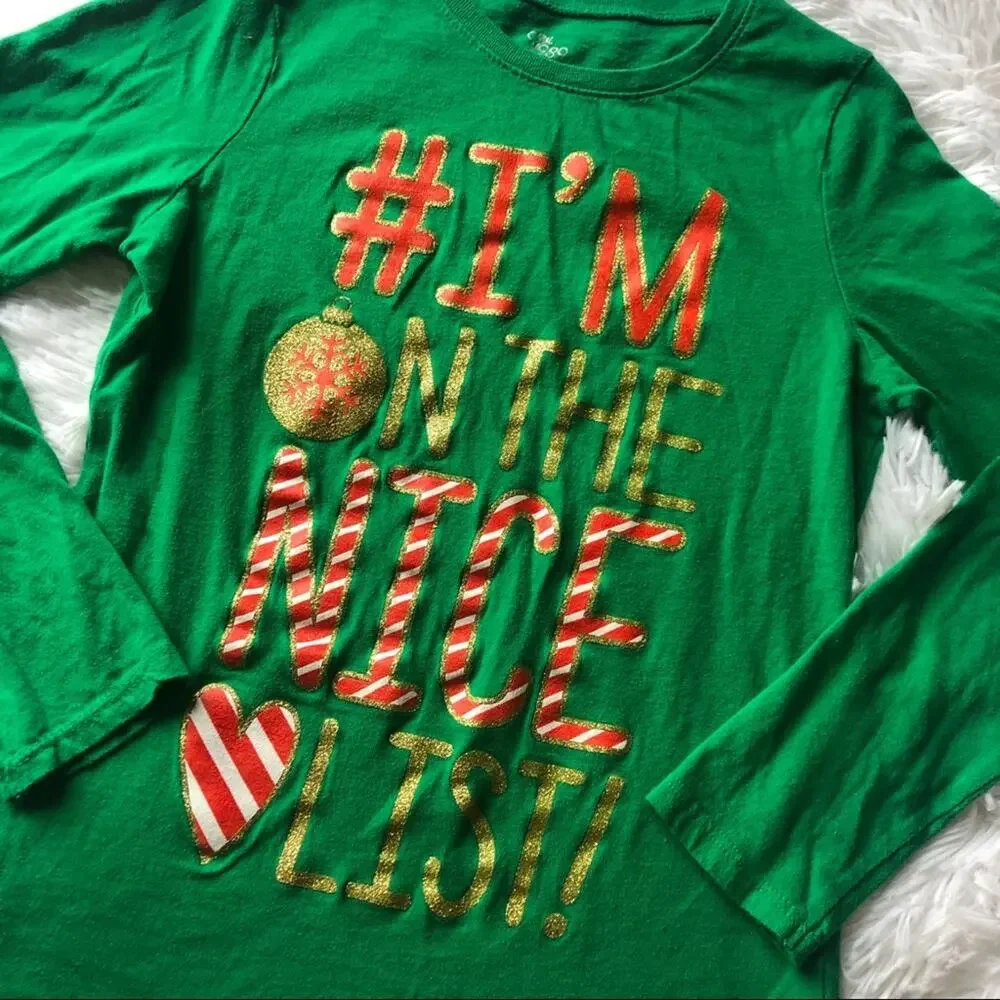 THE CHILDREN'S PLACE • I’m On The Nice List Christmas Tee